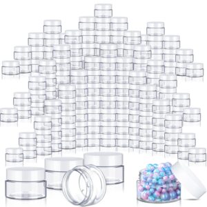 SATINIOR 500 Pieces 1 oz Plastic Jars Bulk Empty