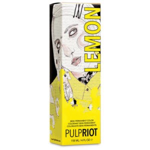 Pulp Riot semi-permanent hair color 118ml, lemon